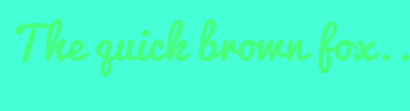 Image with Font Color 46FE7A and Background Color 46FED6